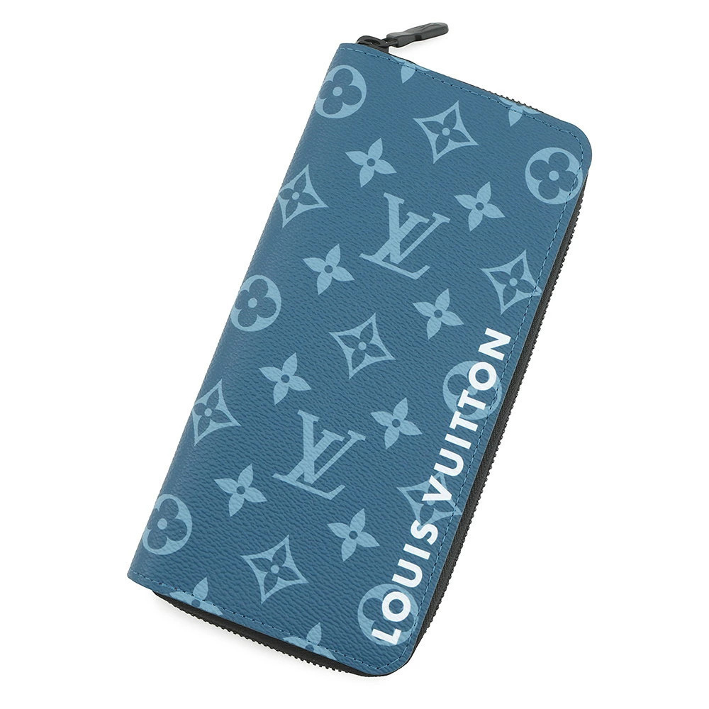Louis Vuitton Monogram Tone Zippy Wallet Vertical Round Zipper